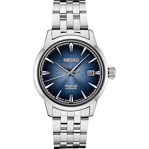 Seiko Automatic Watch for Men - Presage Collection - with Date Calendar - 50M Water Resistant