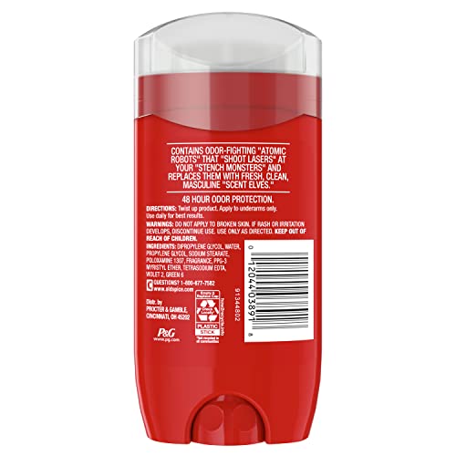 Old Spice Desodorante de Alta Resistência, Pure Sport, Pacote com 5
