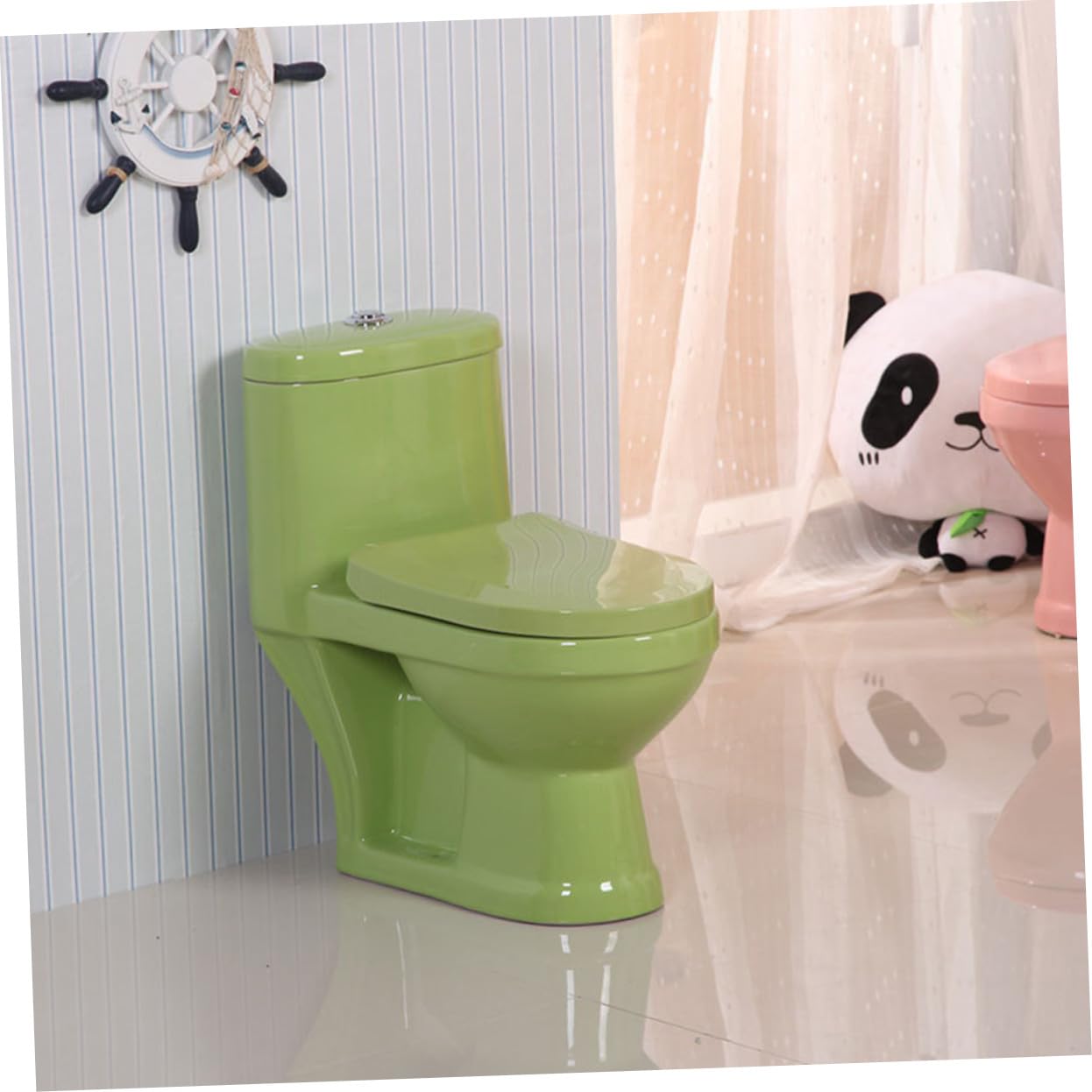 Healifty Funda para Asiento de Inodoro Portátil Fácil de Almacenar y Sanitario Material Pp Adecuado para Entrenamiento de Orinal para Niños en Casa Salir