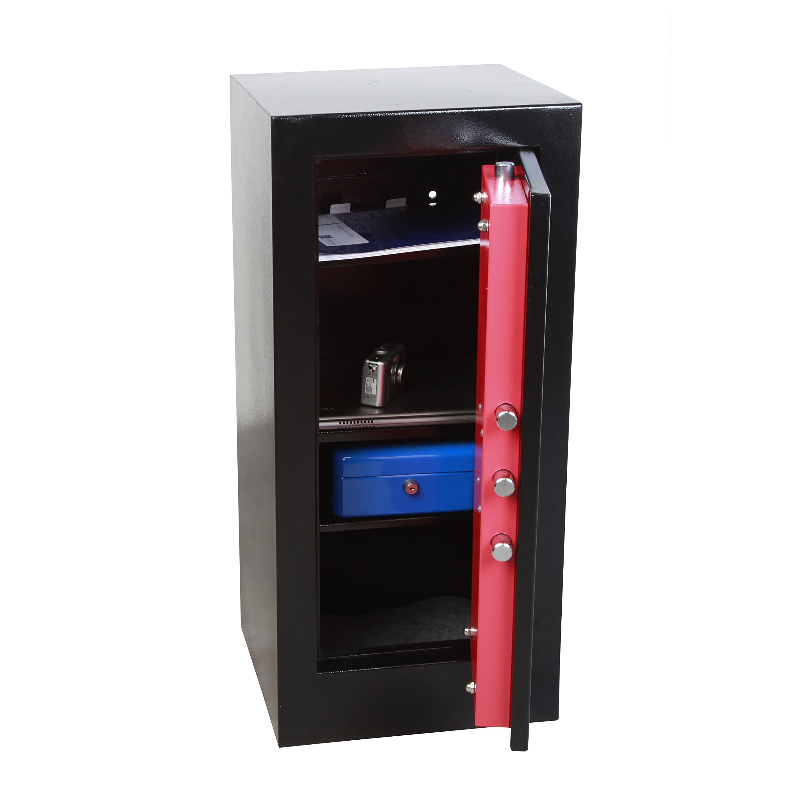 Armadio di sicurezza a ripiani Technomax, Linea Home safe, modello HS/20, misure H.800XL.365XP.320 mm.