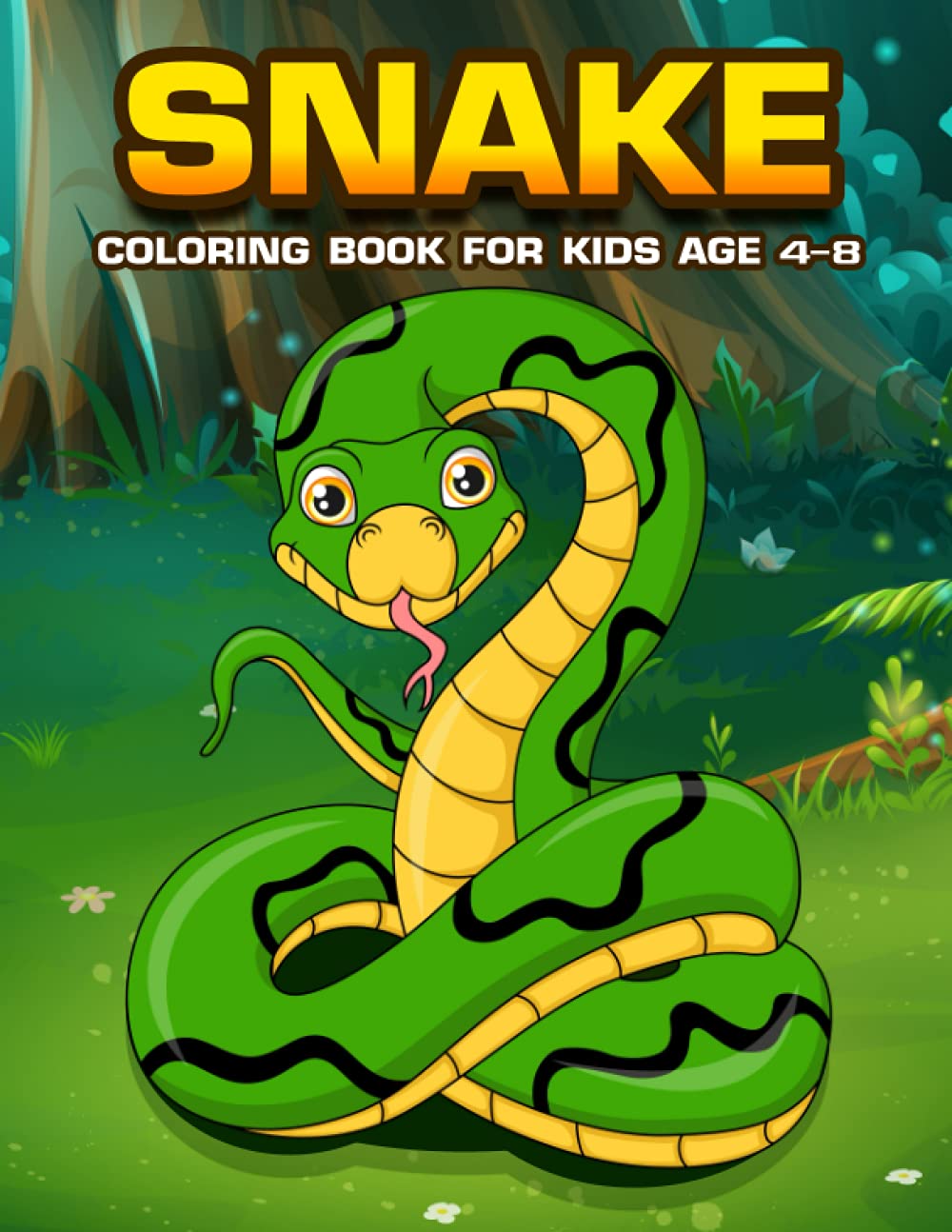 Snake Coloring Book for Kids Ages 4-8: Unique Collection of Snake Coloring Pages