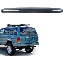 KARPAL Rear License Plate Light Lamp Cover Compatible with 1997 1998 1999 2000 2001 Jeep Cherokee 5FL86ZZZ Gloss Black