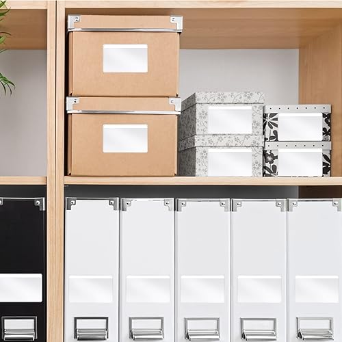 Miniatura 7 de 200 bolsillos autoadhesivos para tarjetas de índice con apertura superior con 200 tarjetas de visita en blanco, funda protectora de plástico