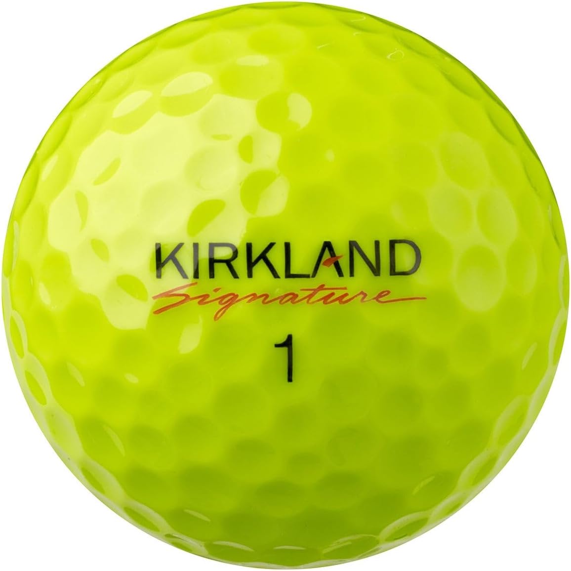 KIRKLAND Signature Golf Ball v3.0, 3-Piece Urethane Cover, 24 Count | Neon Yellow, 2 Boxes of 12, Urethane Cover, Performance Design, v3.0 Technology