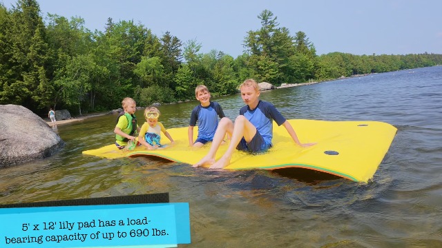 Soozier 9' X 6' Lily Pad Floating Mat For Lake, 3 Layer Tear Resistant Xpe Foam Water Mat For 2 Adults Floating Water Pad - View #13