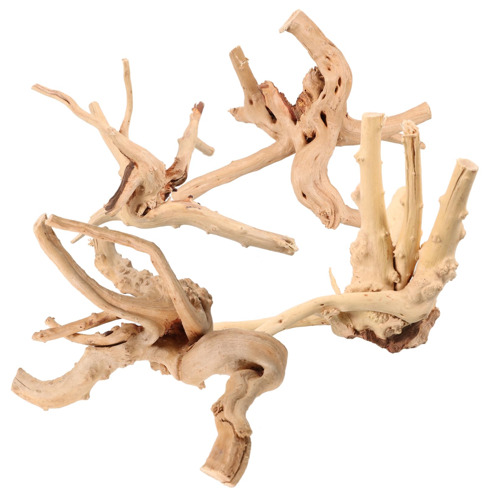 CORHAD Aquarium Driftwood Branch Decor 4pcs Natural Wood Craft Fish Tank Decor Dead-Wood