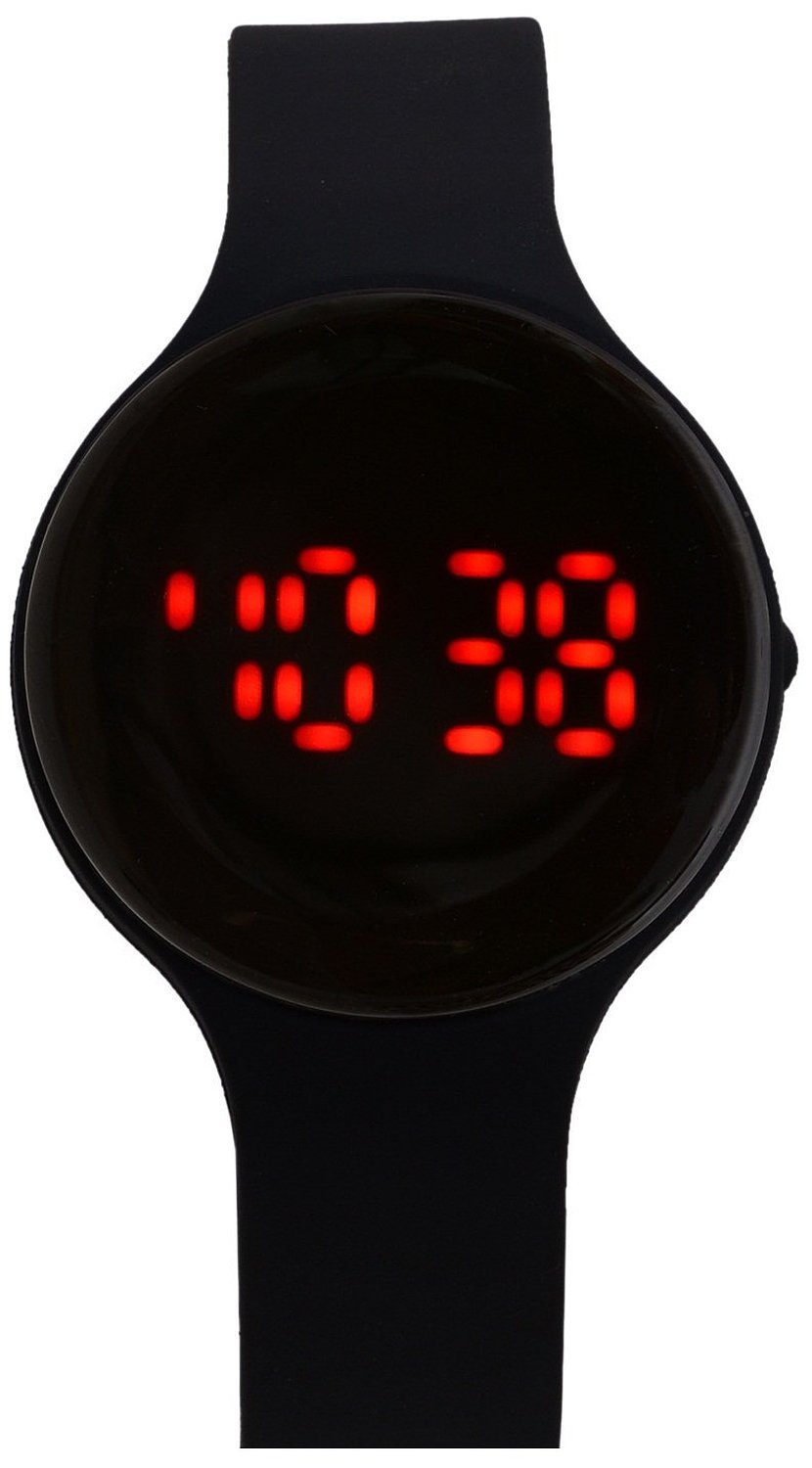 LEMONADE - Black Color Round Shaped Unisex Silicone Digital LED Bracelet Band Wrist Watch for Kids, Boys, Men, Girls, Women (B0795TYKZN) Amazon Price History, Amazon Price Tracker