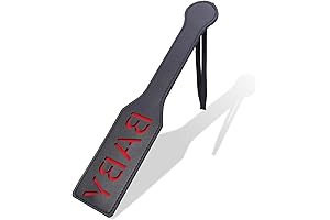 Baby Spanking Paddle for Adult Sex Toys, Faux Leather Bondage Sexual Paddles BDSM Set