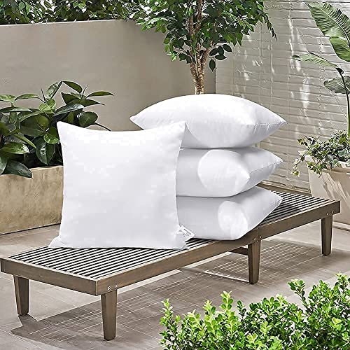 JOTOM Outdoor Cushion Inserts 45x45cm Waterproof Premium Cushion Inner Pads 18"x18" Pillows Filling Set of 4 Decorative Square Pillow Inserts Sofa Pillow Stuffer Patio Garden Blench Couch Bed Cushions - Image 2