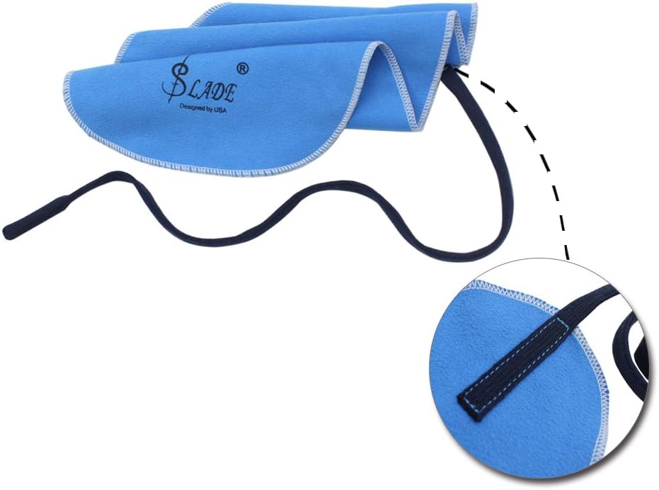 Andoer Clarinet Piccolo Flute Sax Saxphone Cleaning Cloth for Inside Tube (Blue) : Musical Instruments
