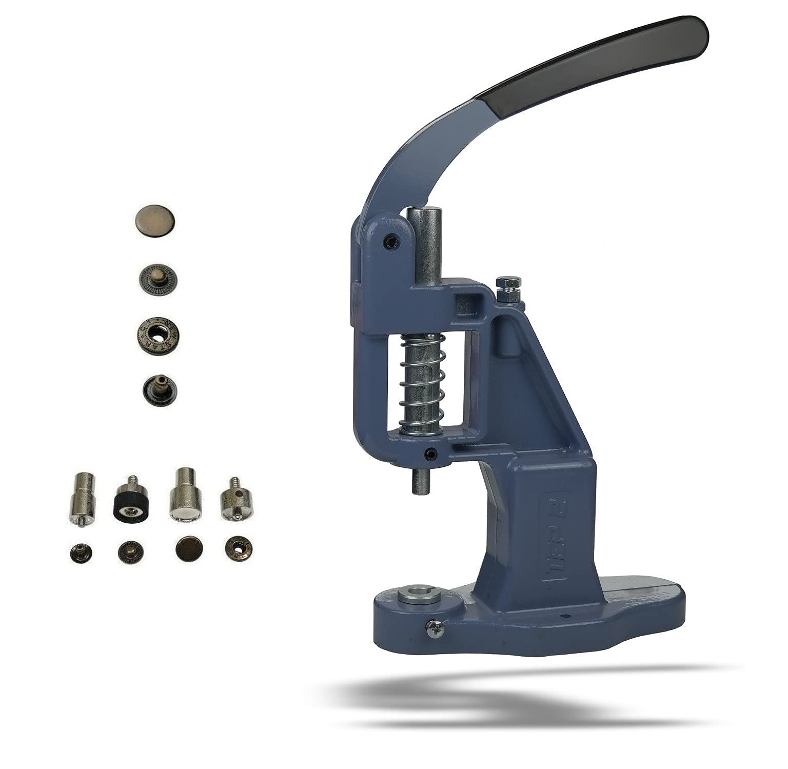 Ista Tools Muelle S o Arandela de Muelle, Botones de Presión 10mm, 12,5mm, 15mm Latón, Inoxidable, Botón, Press-Studs