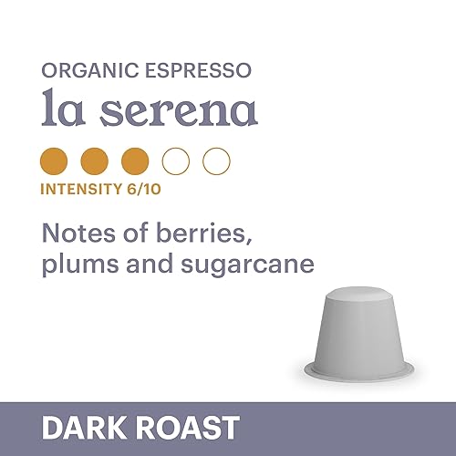 Miniatura 3 de G GRANA Cápsulas de café descafeinado, compatibles con Nespresso OriginalLine, 40 unidades, tostado oscuro, descafeinado, USDA orgánico 100% arábica