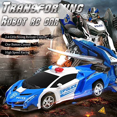 image for Olabeno RC Car Robot for Kids 2.4GHz Transforming Robot Remote Control