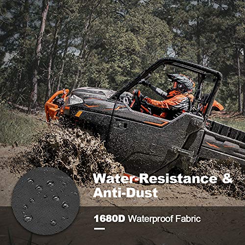 Kemimoto Utv Seat Cover Set Compatible With Polaris Ranger Xp 1000 2018-2022 2023, Polaris Ranger 1000 2020-2023 1680D Oxford Fabric Pet Toenail Proof #TOP3