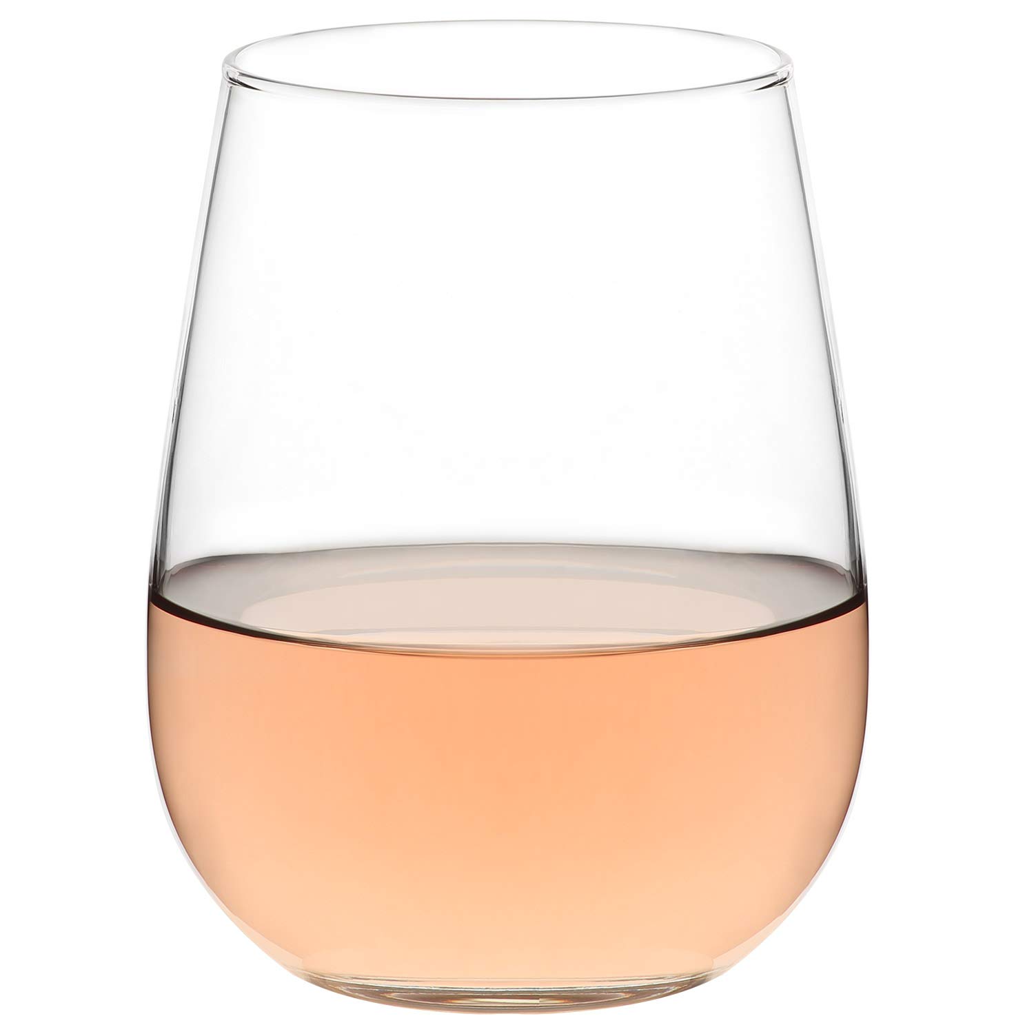 Buy lav Stemless Wine Glasses Set of 6 16 oz Clear Glass Wine Tumbler