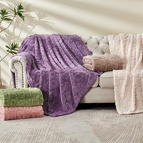 FY FIBER HOUSE Throw Blankets with Heart Checkered,Soft Warm Blankets for Lover Mom Father Gifts… – Ansicht 6