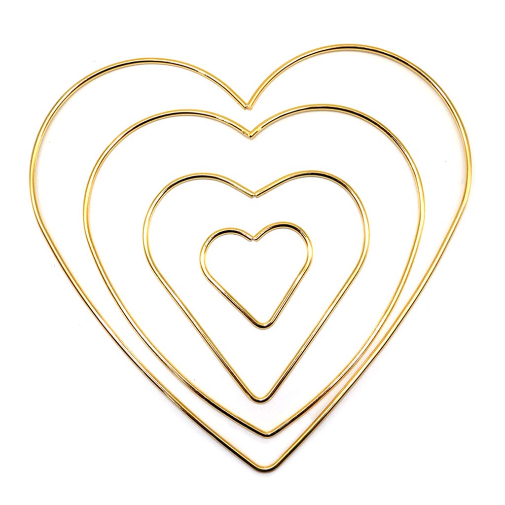 scwopeuer Love Heart Metal Craft Hoops Dream Catcher Rings for Dreamcatchers Accessories,for DIY