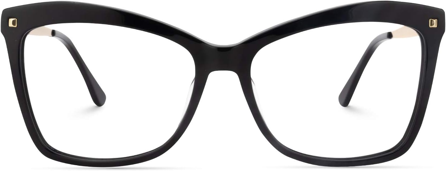 Zeelool Stylish Oversized Butterfly Blue Light Blocking Glasses for Women Isaebella FP0044