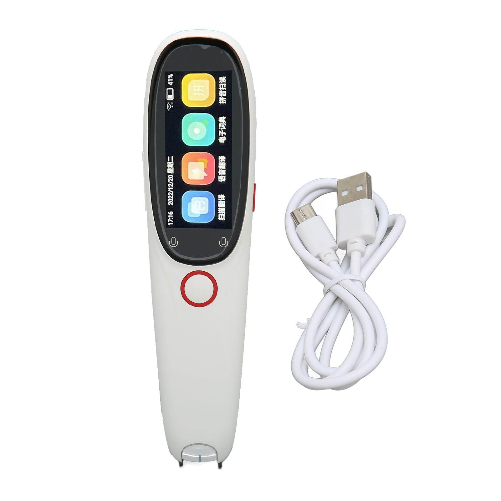 Hyuduo Dispositivo Traduttore Intelligente, Penna di Scansione Multilingue con Touch Screen, Batteria da 1150 MAh, Traduzione in Tempo Reale per i Viaggiatori
