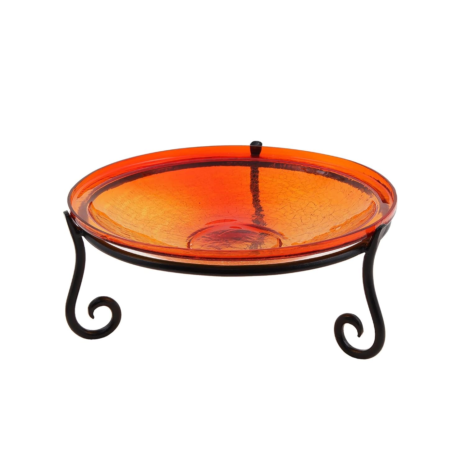 Achla Designs Crackle Glass Bowl, 14-in, Red