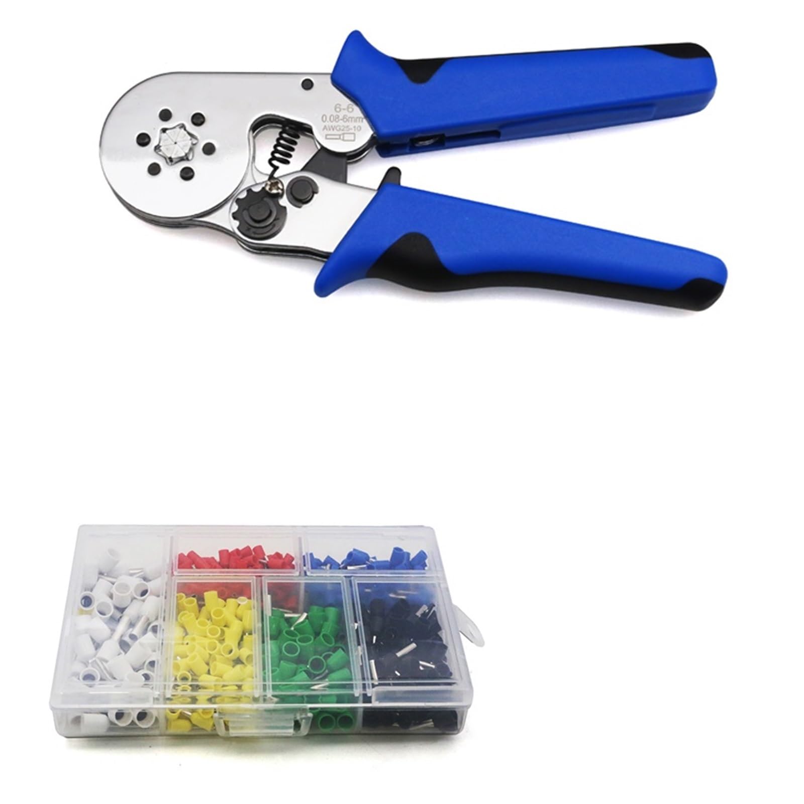 Cvjdfhre 66L460460pcs Set Crimper， Te Terminals Crimping Pliers & Terminal Min 0.08Mm Max 16Mm Set Hand Tools Crimper 4/6 Side Hsc8 6-4 6-6 10S