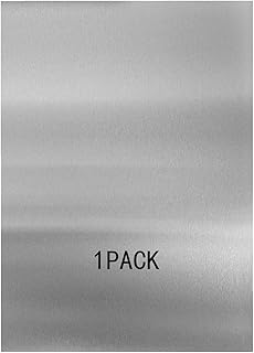 430 Stainless Steel Metal Plate, Suitable for Magnetic Installation Plate Walls, Suitable for Metal Plates in processes, Kitchens, and Offices (1, 0.5mm Thick, 12 x 6 x 0.02 Inch)