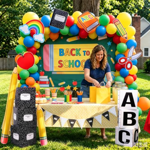 15 Pcs Giant Back to School Decorations Classroom Theme Party Photo Props - image 6