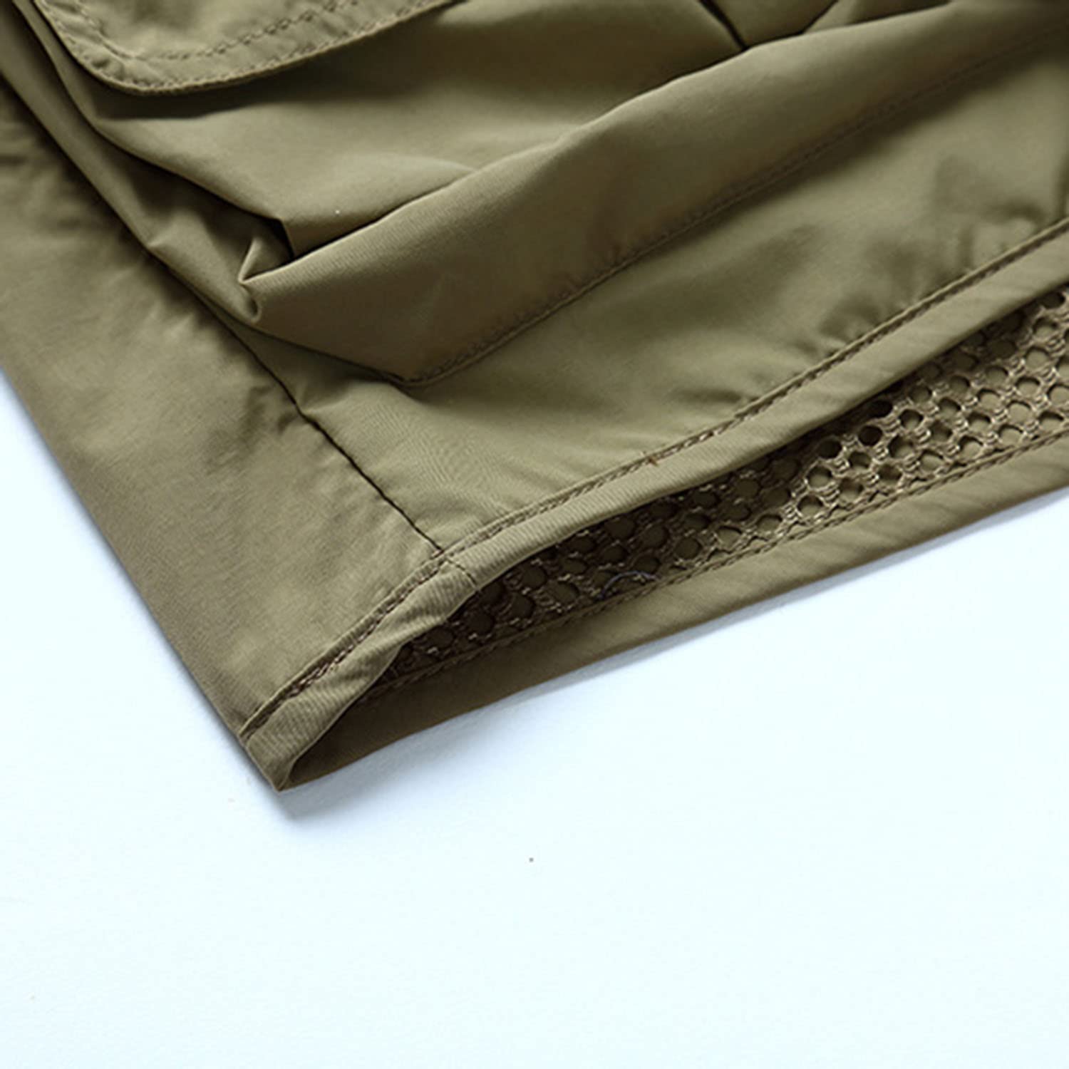 Chaleco Multibolsillo para Hombre Chaleco De Pesca Exterior Chaleco Casual Sin Mangas Chaqueta Transpirable De Secado Rápido para Viajes De Fotografía