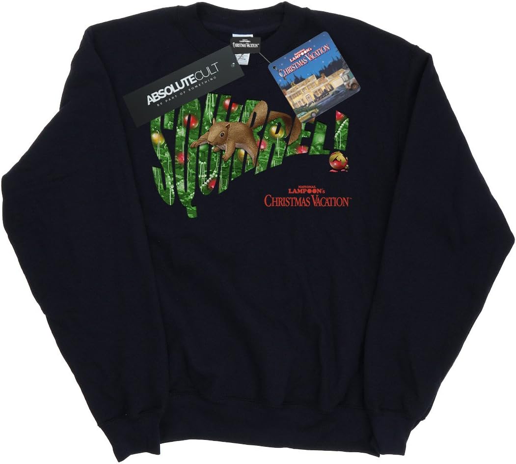 National Lampoon's Christmas Vacation Boys Squirrel Tree Sweatshirt 5-6 Years Navy Blue