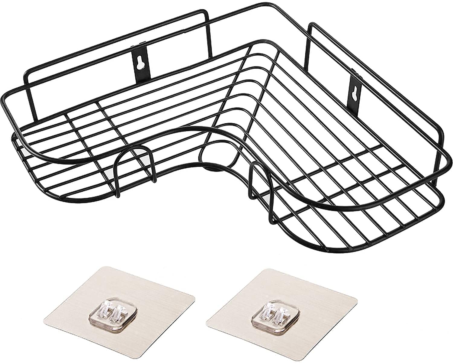 LUXERA Self-Adhesive Metal Bathroom Corner Shelves, Bathroom Storage Rack Corner,Home, Kitchen, Bathroom, Toilet, and washroom Accessories Stand Black (B0BNC75PK8) Amazon Price History, Amazon Price Tracker