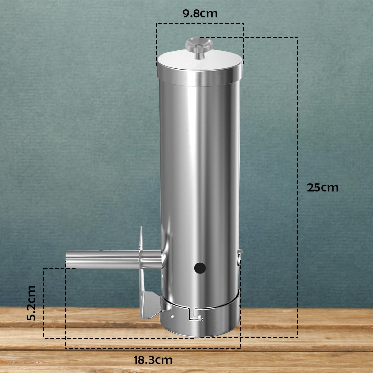 Kaltrauchgenerator aus Edelstahl, Rauchgenerator mit Pumpe, Raucherzeuger für Räucheröfen Smoker, Rauchgenerator zum Kalträuchern von Fisch, Fleisch, Käse