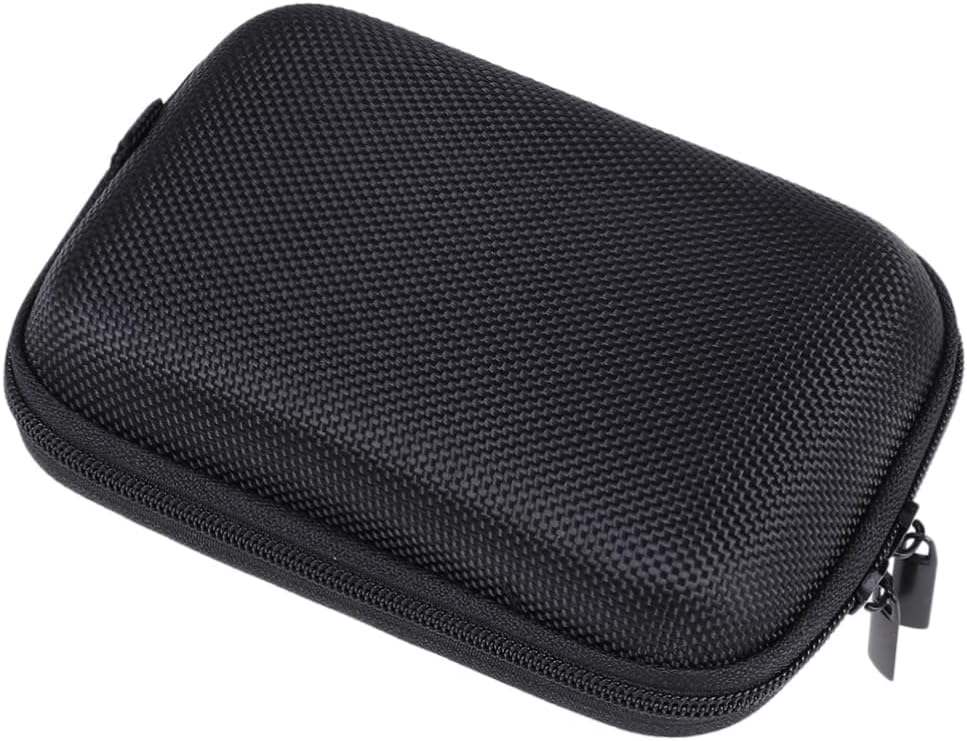 Dark Textile Electronics Organizer Storage Bag for Data Cables and Chargers