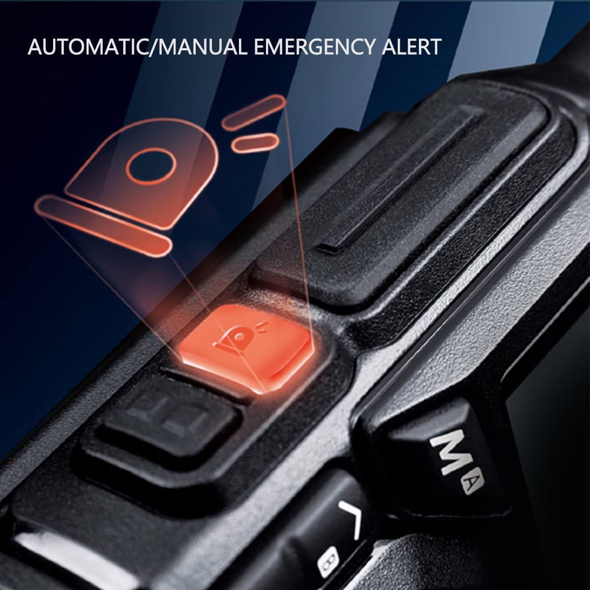 Radtel RT-590 emergency alert button
