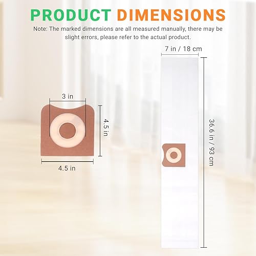 Miniatura 6 de VF3501 Bolsas de polvo de repuesto para aspiradoras Ridgid & Workshop de 3 a 4.5 galones, bolsas de filtro de recolección de polvo Parte # VF3501