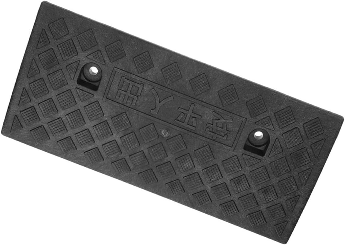 Heavy Duty Rubber Car Ramp 5cm High Non-Slip Driveway Curb Ramp for Trucks Scooters and Lawn Mowers Garage Sidewalk