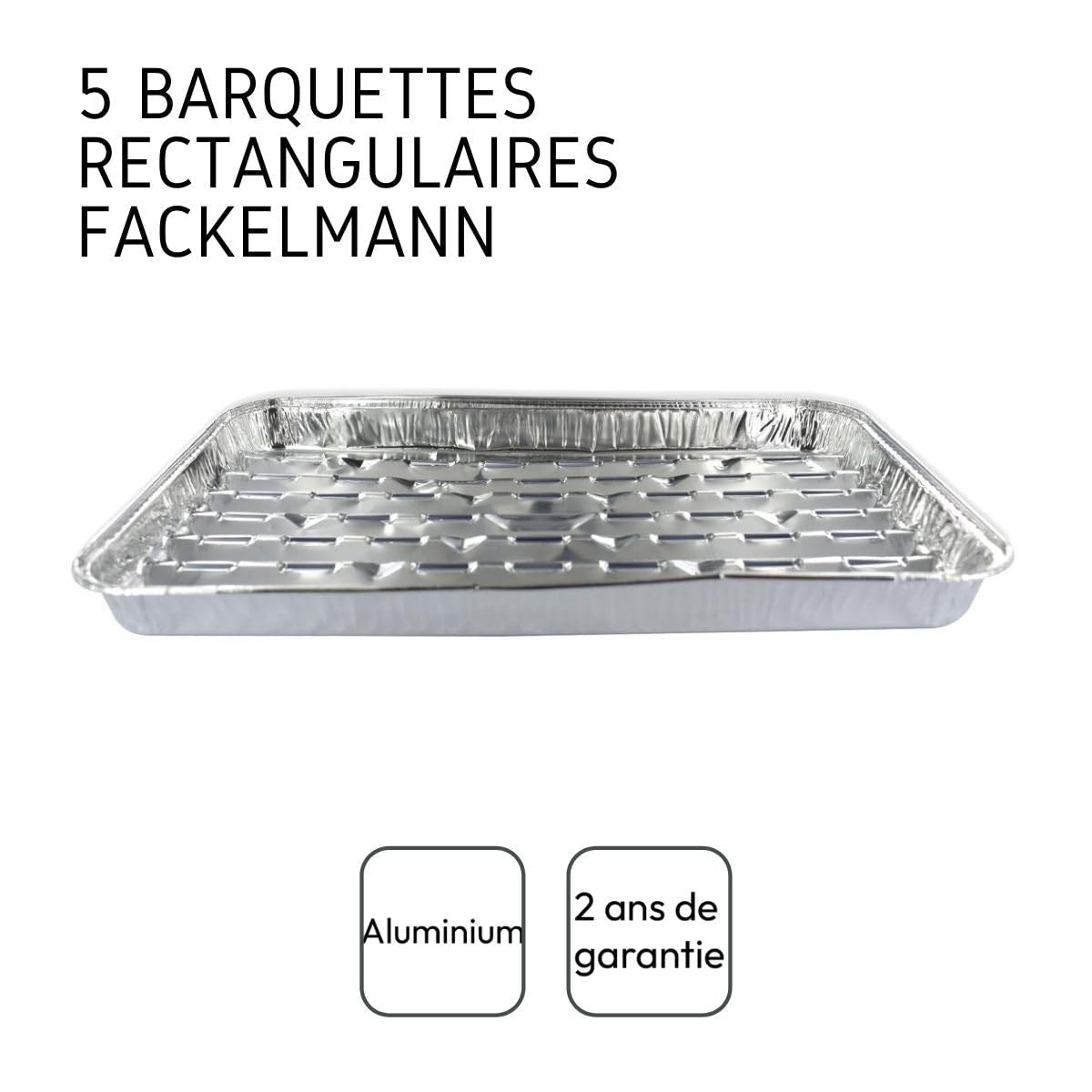 Fackelmann 9943350 Aluschalen, Aluschale, Schalenset, Aluminium, Silber, 34,5 x 23 x 2 cm, 20 Stück