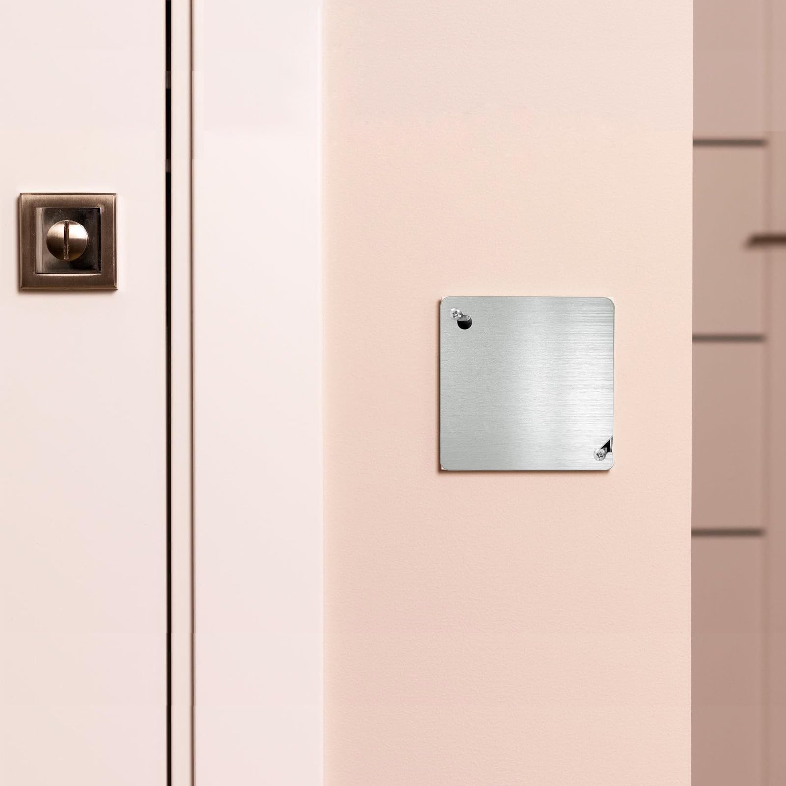 Amazon | 四角い電気ボックスカバープレート4個パック 亜鉛メッキ 