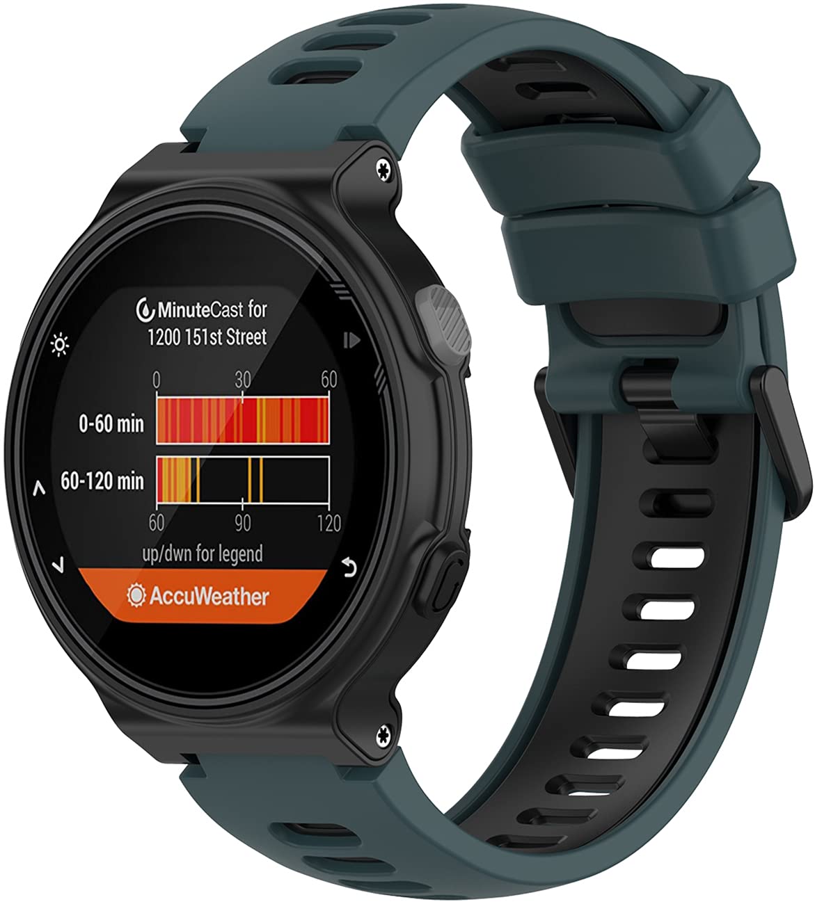 MoKo Bracelet Compatible Avec Garmin Forerunner 235/235 Lite/220/230/620/630/735XT, [Lot De 6] Bracelet En Montre De Remplacement En Silicone Souple, (multi-couleur