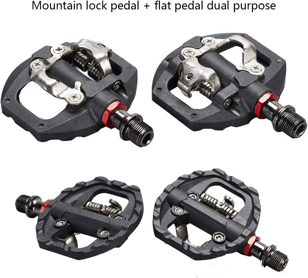 1 Pair Mountain Road Bike Cleats Clipless Pedals Self-Locking Pedal Replacement Cycling