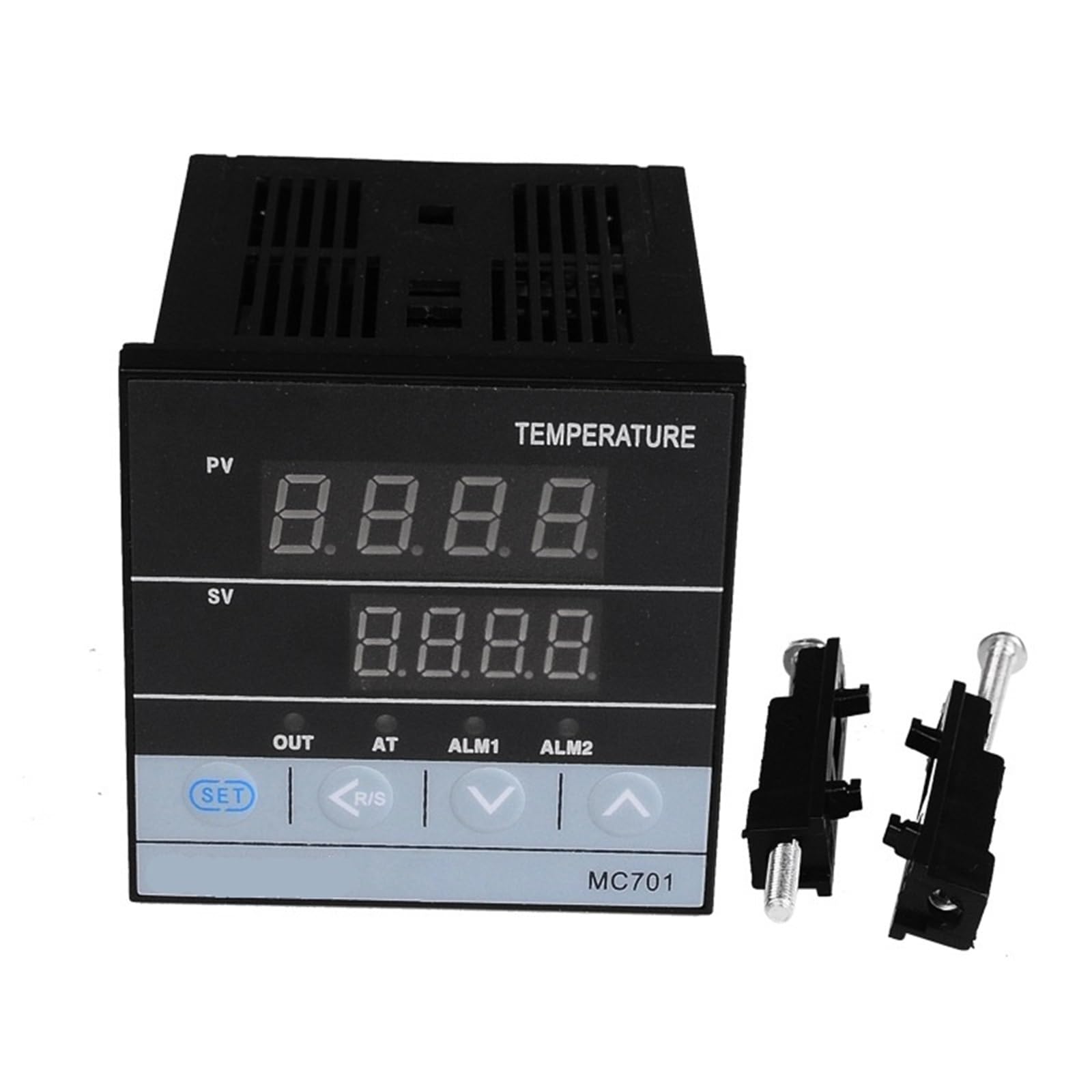 A22I MC701 Wodoodporny cyfrowy regulator temperatury PID z czujnikiem PT100 typu K, wejściem przekaźnikowym i wyjściem SSR