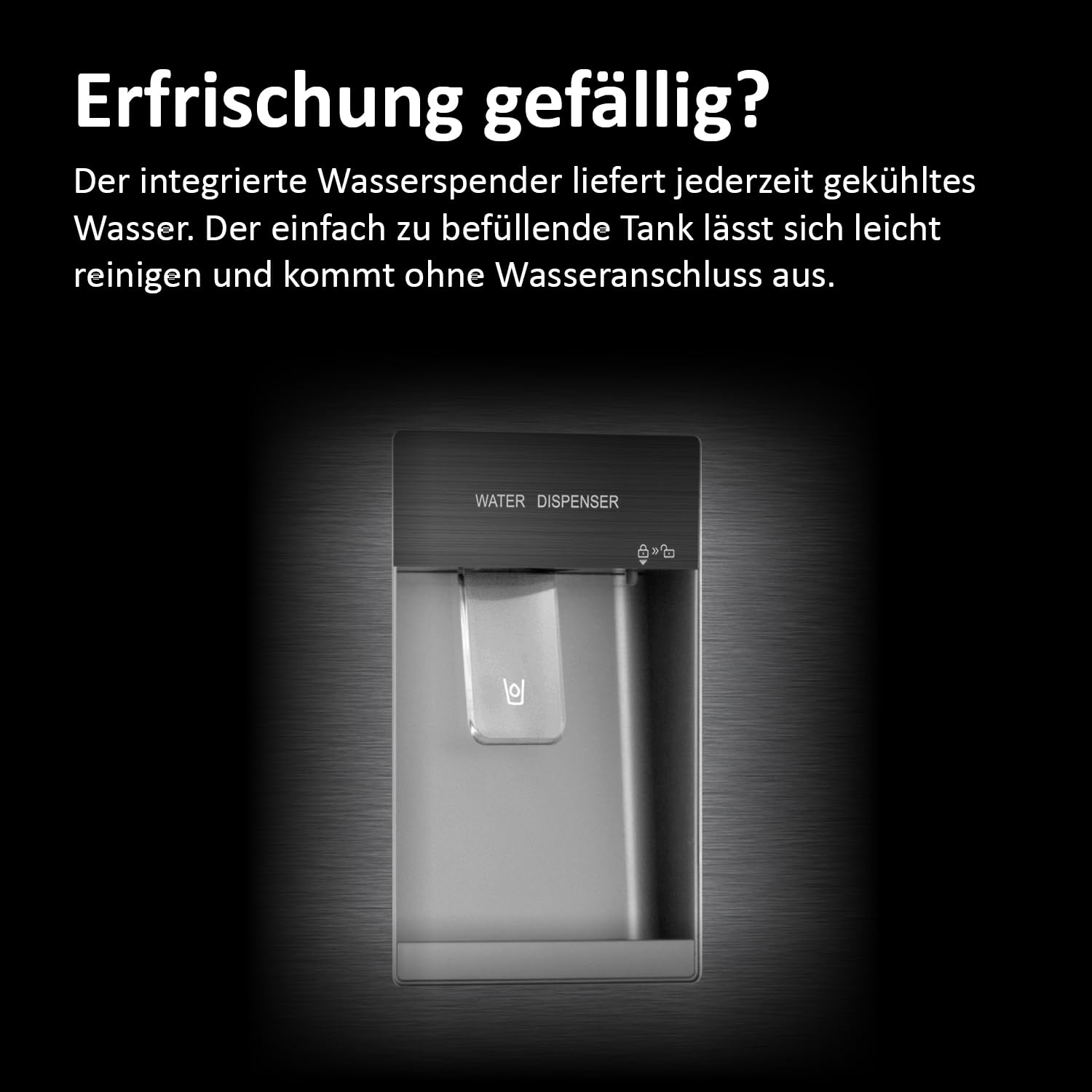 Haier Side-by-Side Kühl Gefrierkombination HSR3918EWPG, freistehend, No Frost I 177,5 x 90,8 x 65,9cm I Side by Side Kühlschrank mit Wassertank, ohne Wasseranschluss I Kühlschrank Side by Side, 521 L | Freistehend, No Frost, 177,5 x 90,8 x 65,9cm, Side by