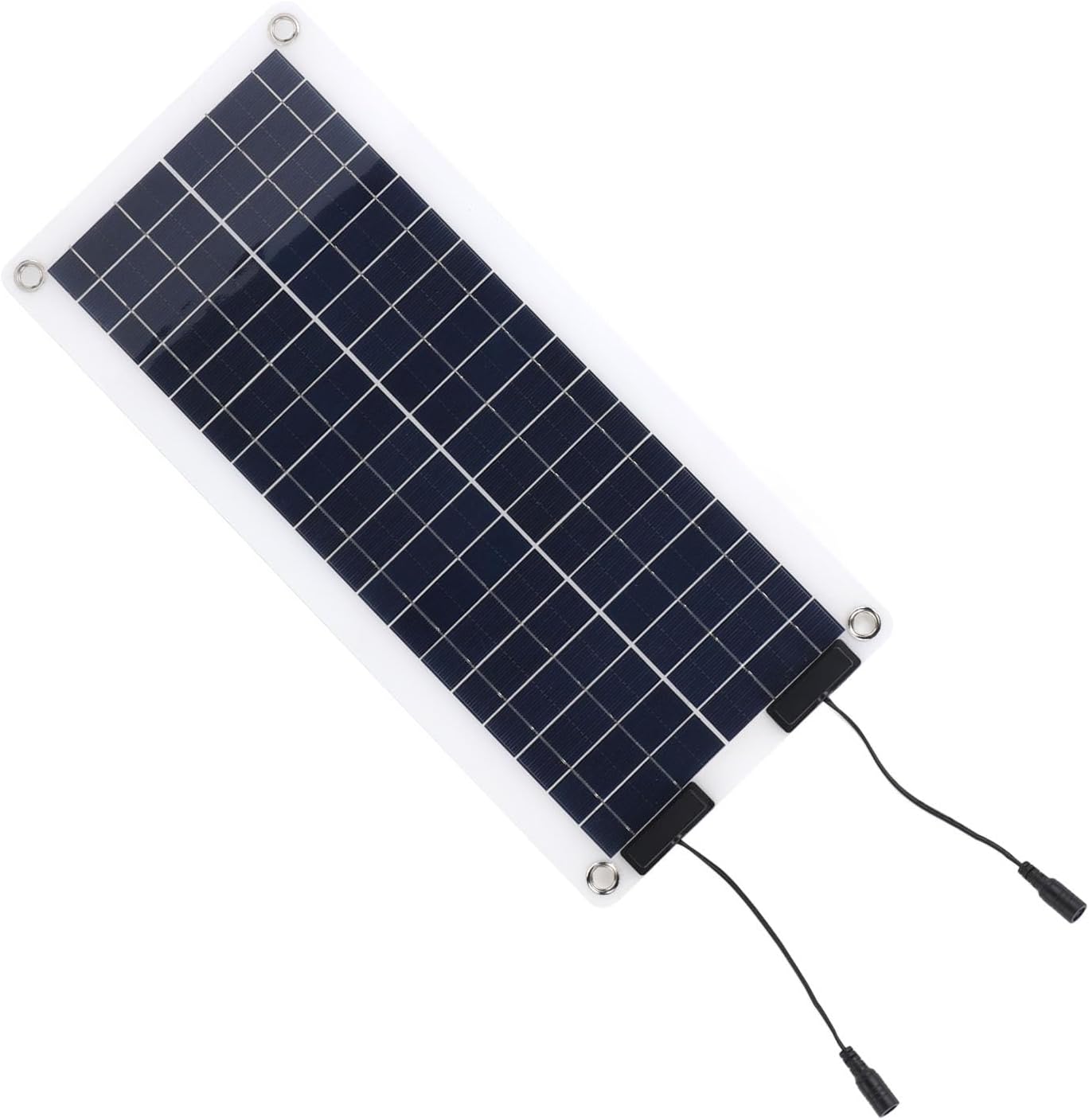 Sorandy Solar Battery Charger Maintainer DC18V Portable Solar Panel Charging Kit with OBD Charger, Red Black Battery Clip, Dual Output Ports for Vehicles Motorcycles Boats