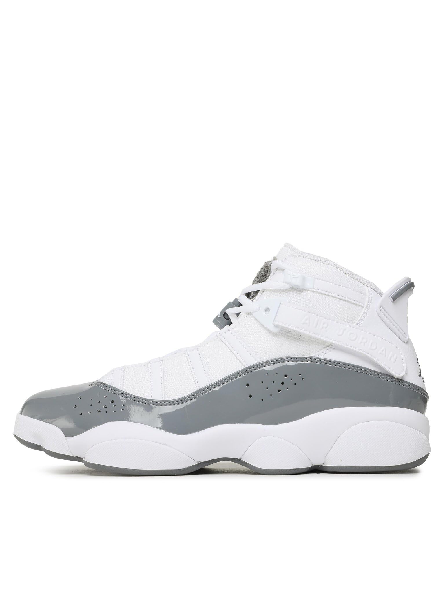 NIKE Jordan Air 6 Rings White-Cool-Grey-White, 10.5