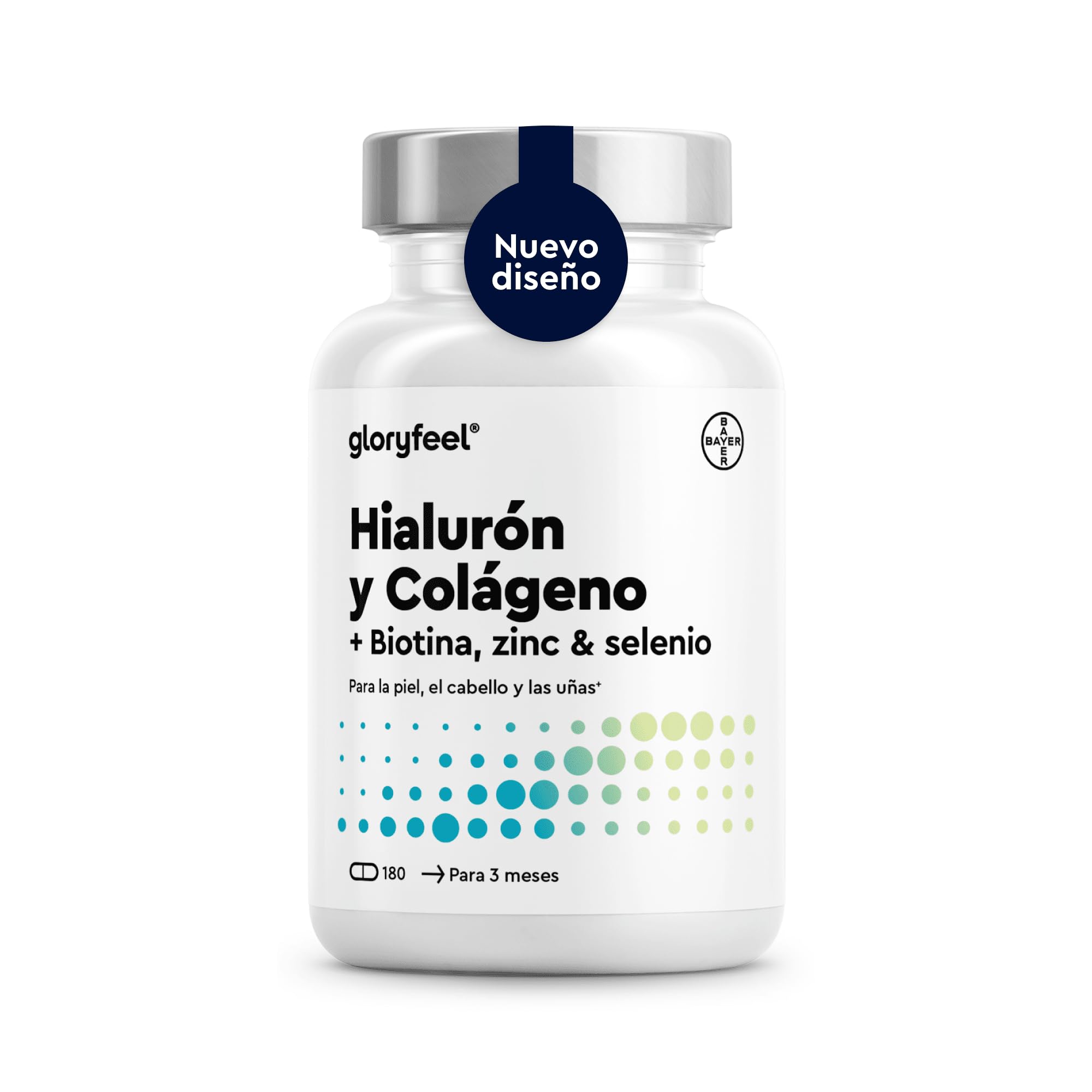 Colágeno + Ácido Hialurónico - Soporte al cabello, piel, huesos + sistema inmuni