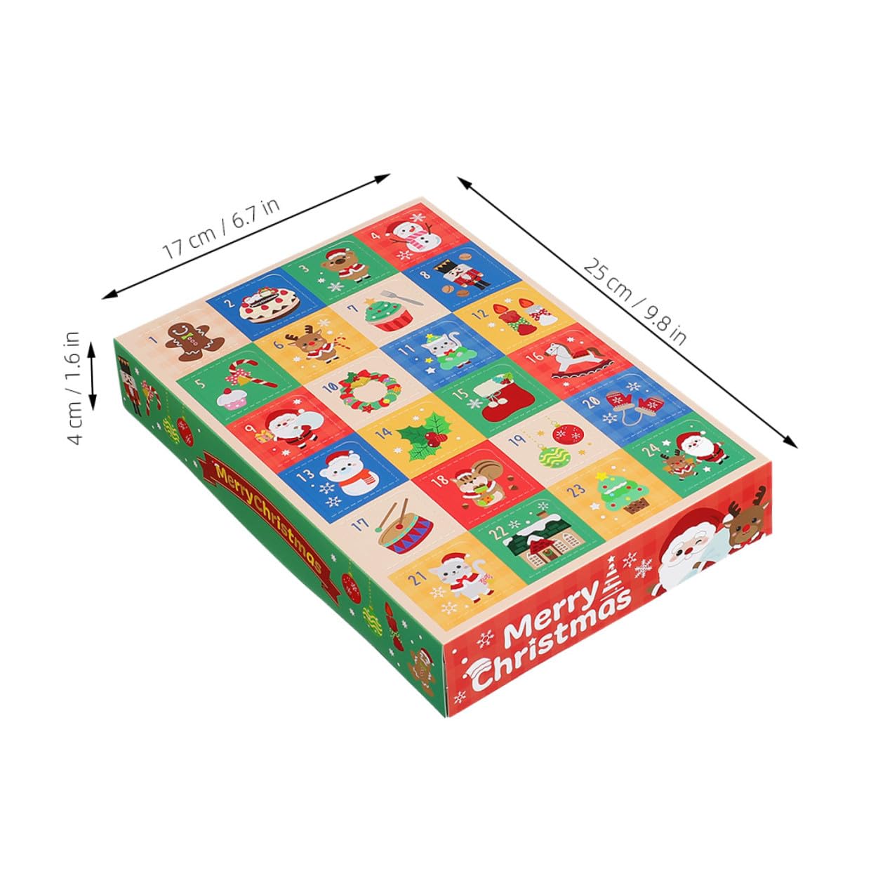 Cabilock 15 Piezas Caja De Regresiva Navideña De Días Unidades Cajas De Papel Vacías Para Diy Calendario De Adviento Para Familias