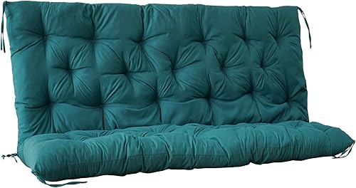 Miniatura 7 de Cojines de columpio para exteriores, cojines de columpio de 2 a 3 asientos para muebles de exterior, bancos de jardín, columpios y sofás, con 8
