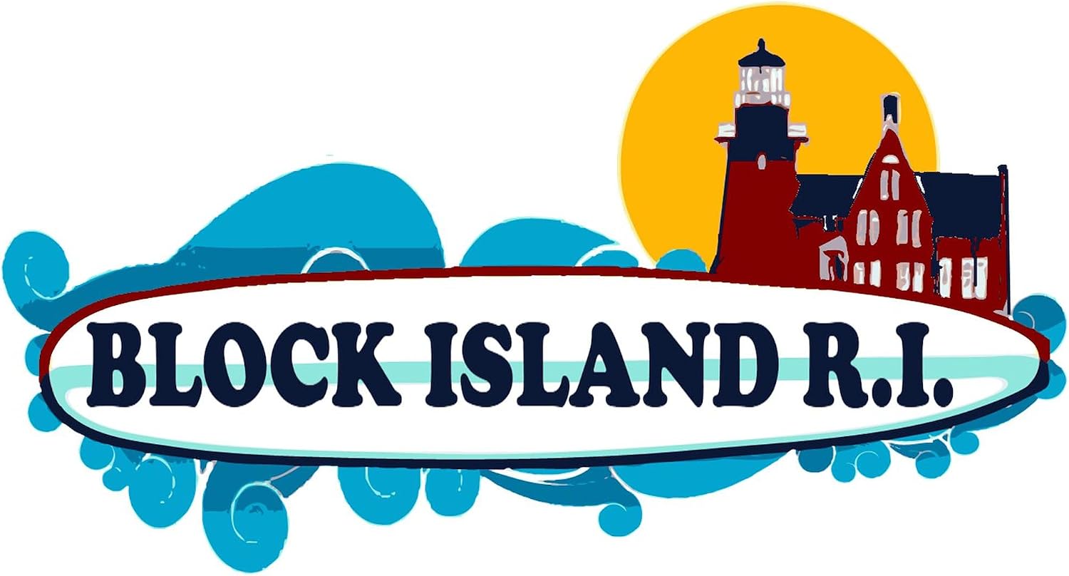 CafePress Block Island RI Surf Design Rectangle Magnet, 3"x2" Refrigerator Magnet
