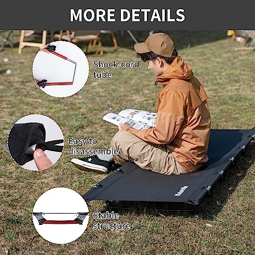 Naturehike Ultralight Folding Camping Cot, Portable Compact Sleeping Cot For Adult, Camping Bed For Hiking Backpacking Travel #TOP3