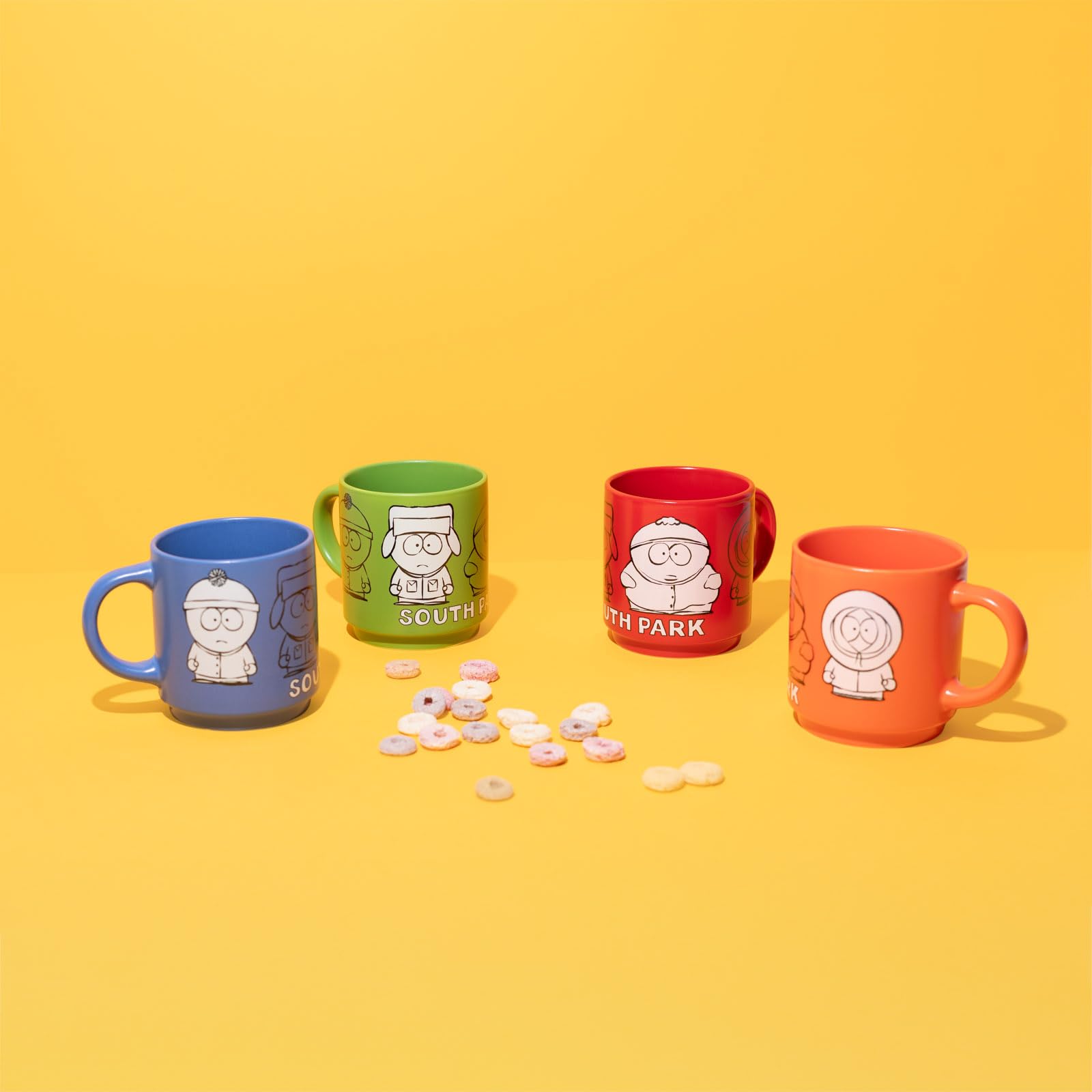 Grupo Erik Juego Tazas de Café South Park - 4 Tazas Desayuno Originales