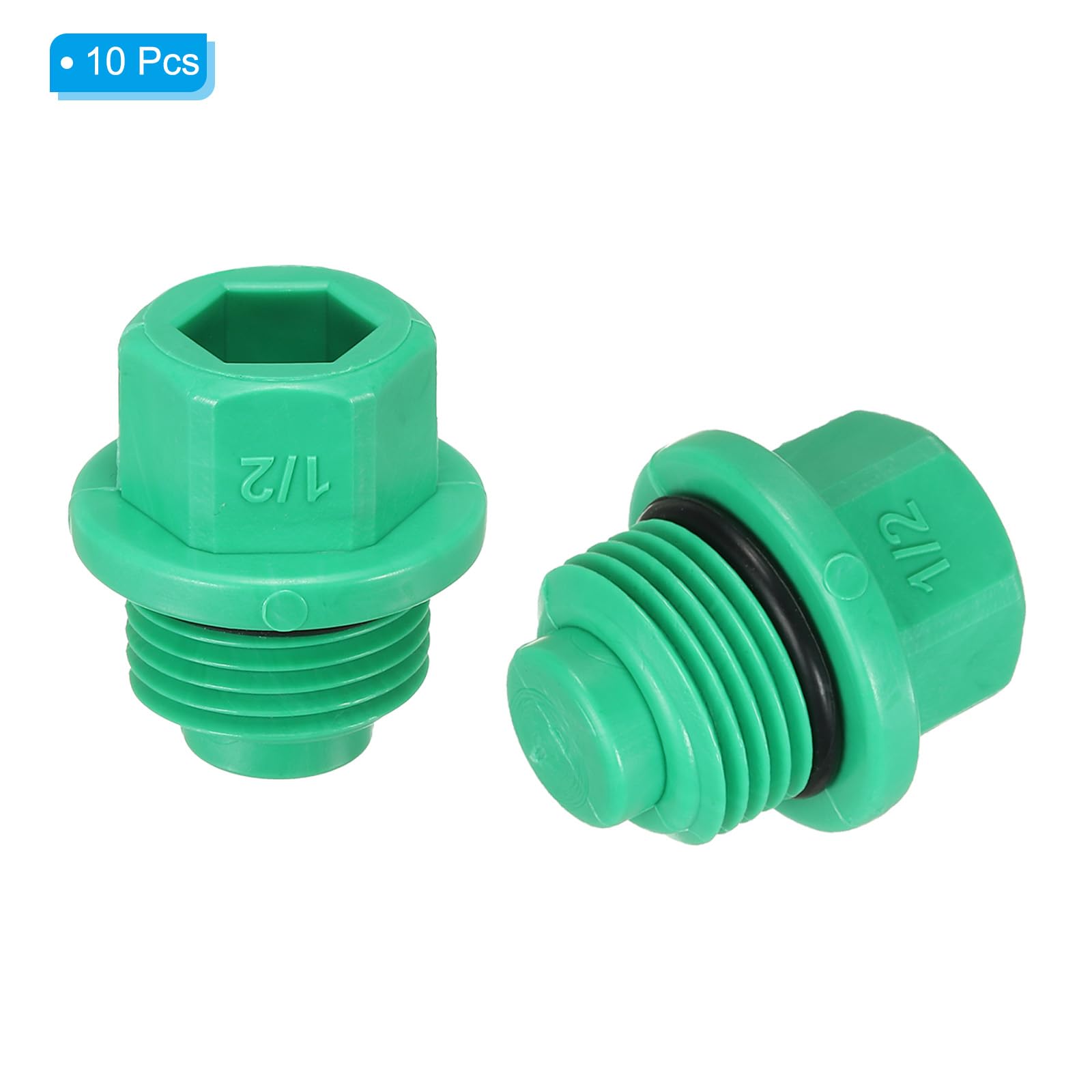 PATIKIL G1/2″ Outer Hex Male Thread PPR Pipe Fitting End Cap Connector ...